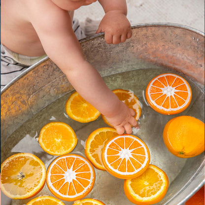 Clementino the Orange Natural Rubber Baby Teether