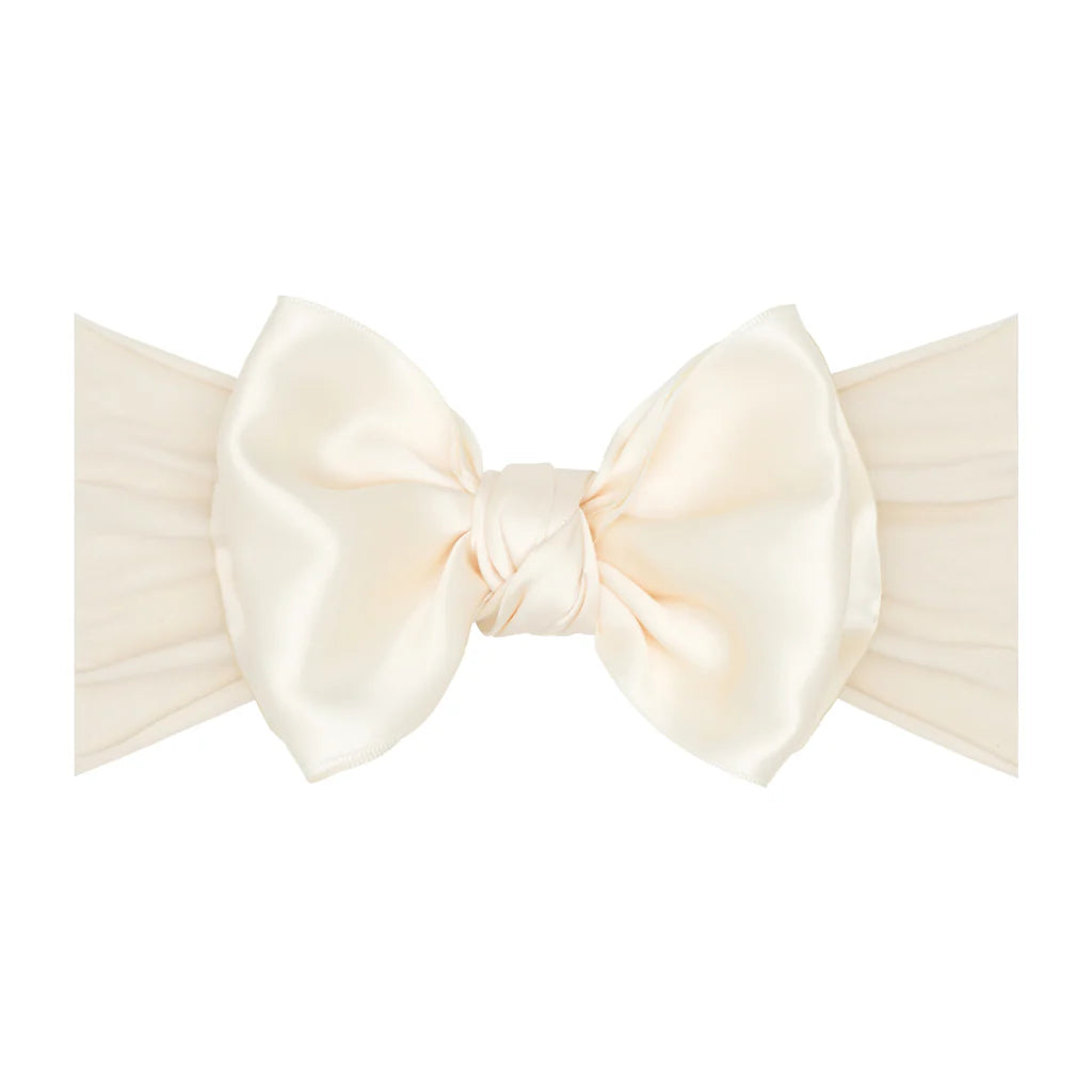 Baby Bling® - Satin FAB® soft nylon headband with satin bow