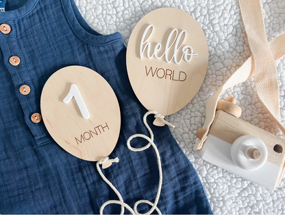 Baby Monthly Milestone Marker 3-Piece Set