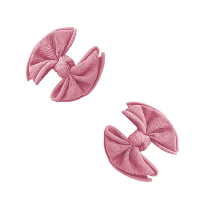 Baby Bling® 2-Pack Baby FAB® Clips soft nylon bow hair clips
