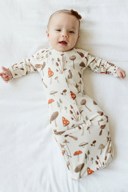 24 HOUR CONVERTIBLE BABY SLEEPER GOWN | TOADSTOOL