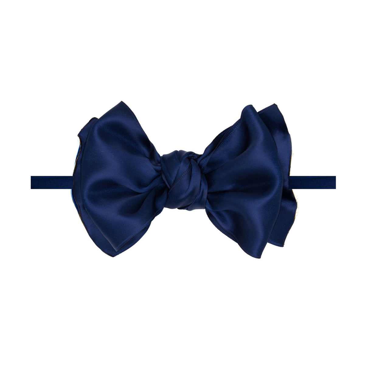 Baby Bling® - Satin FAB® skinny nylon headband with satin bow