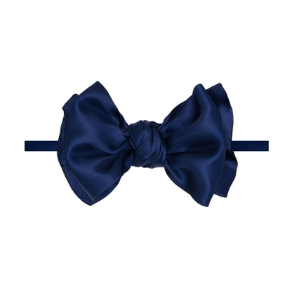 Baby Bling® - Satin FAB® skinny nylon headband with satin bow