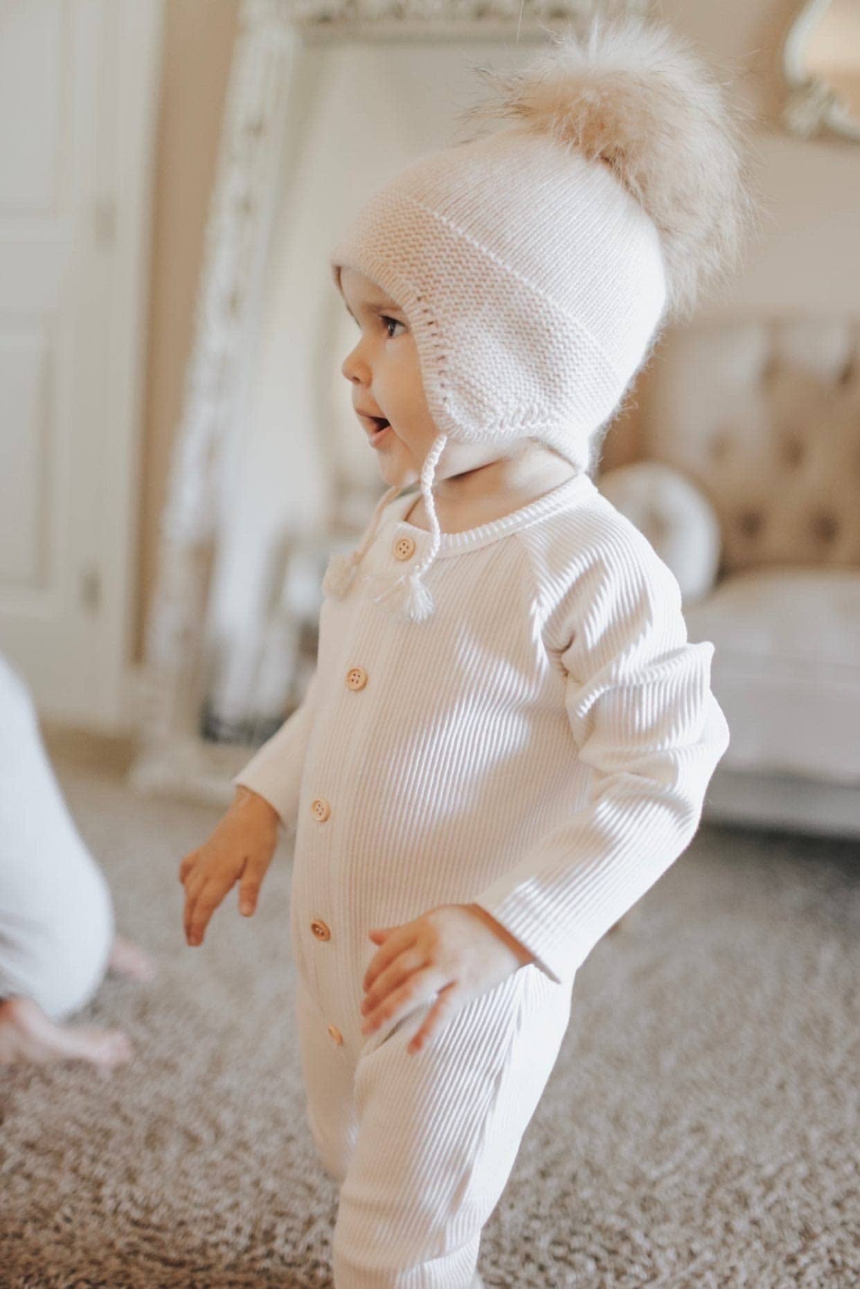 Petite Maison Kids. Cashmere Aviator Hat