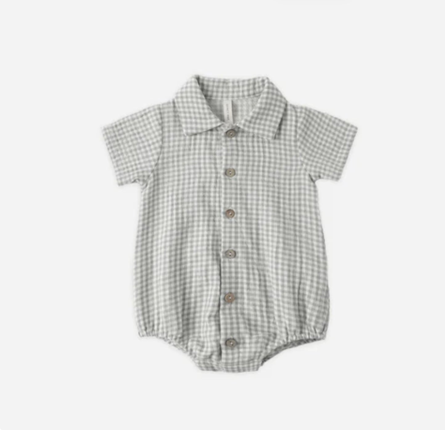 Matteo Romper Sage Gingham