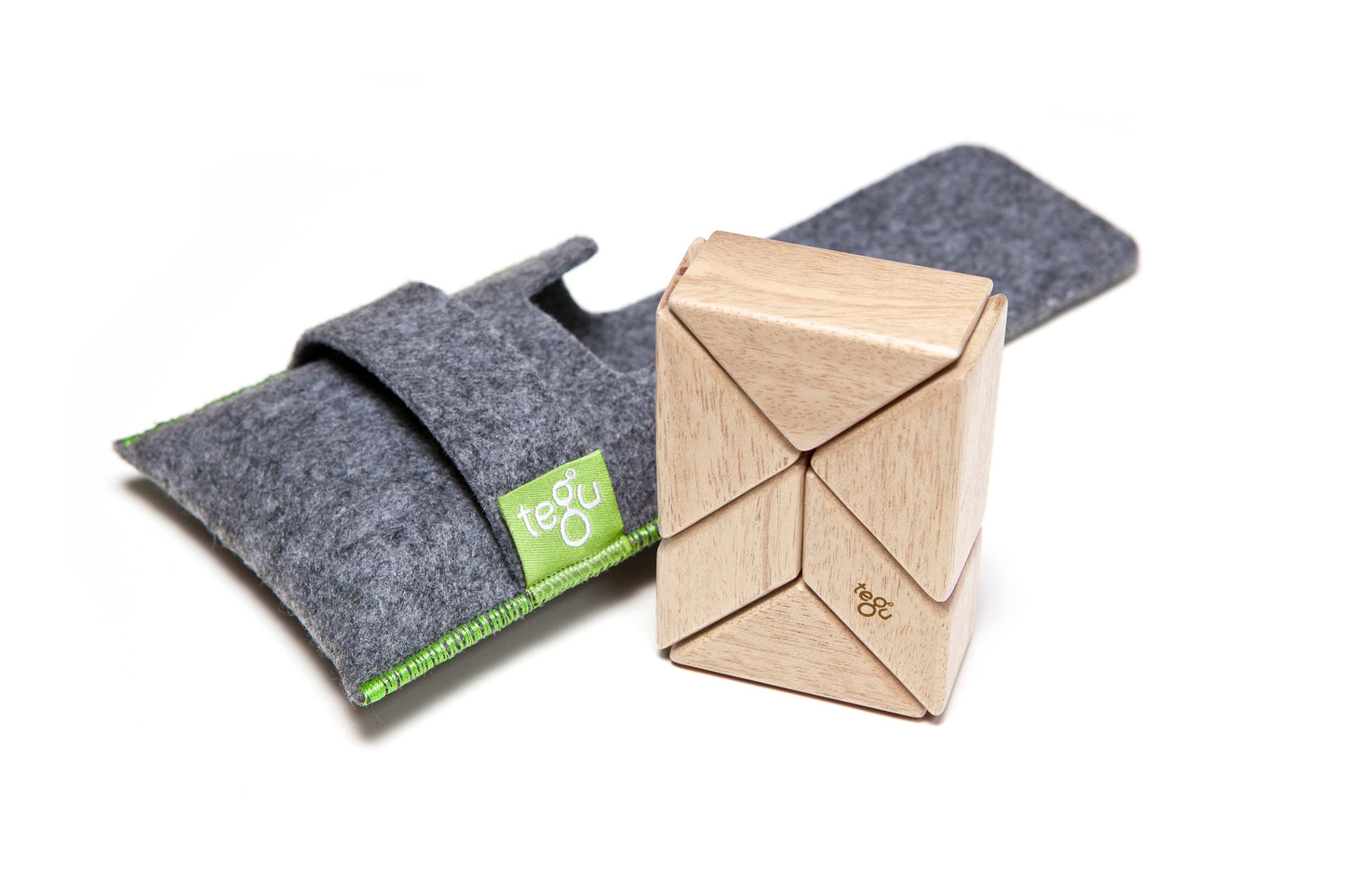 Pocket Pouch Prism - Magnetic Wooden Block Set: Tints