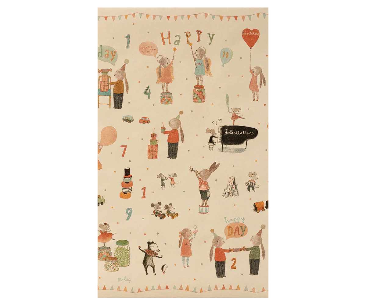 Gift wrap, 10 m - Happy Day