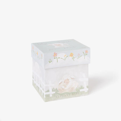 CREAM LOVIE LAMB SECURITY BLANKIE W/ GIFT BOX