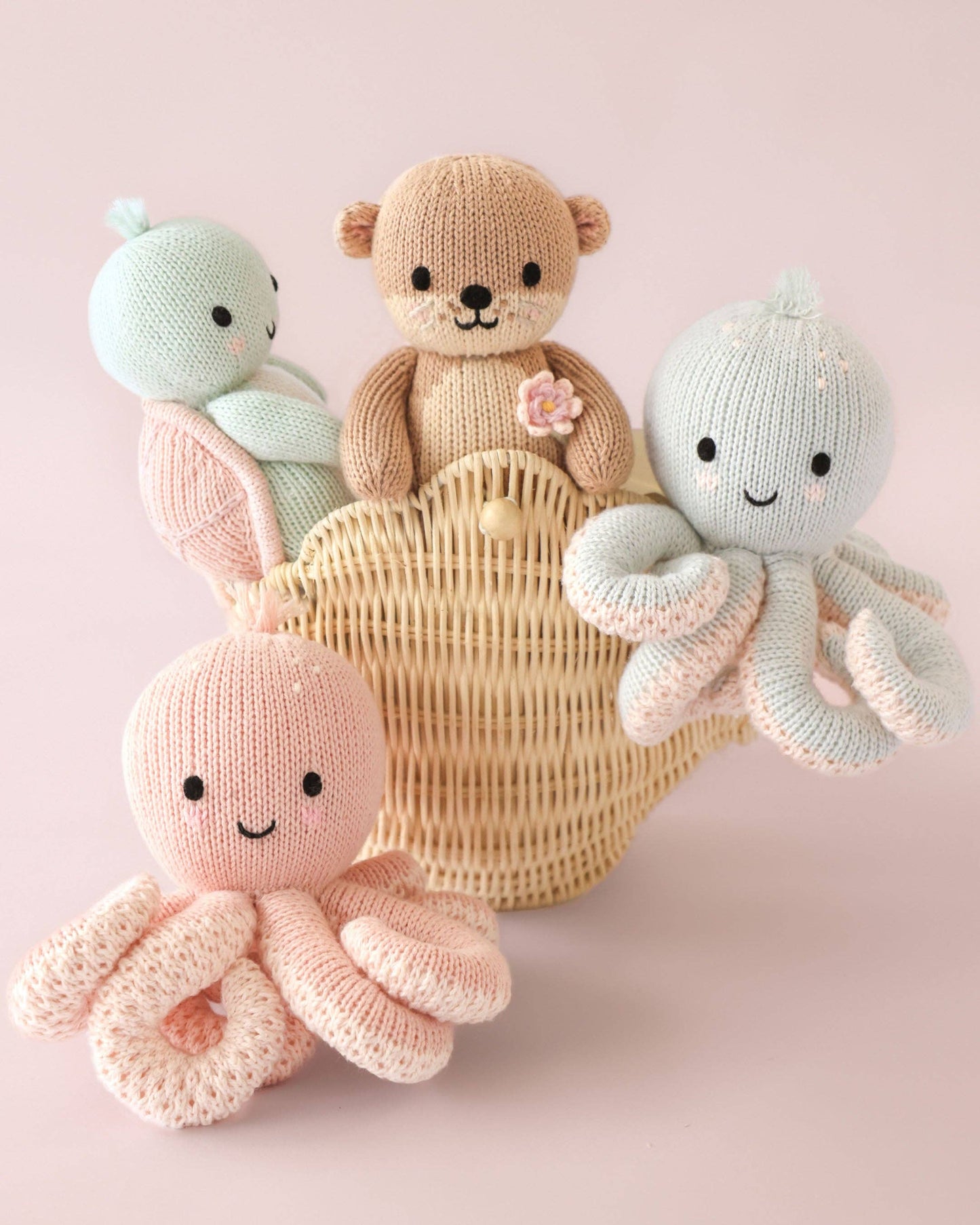 Cuddle & Kind Baby sea turtle (powder pink)