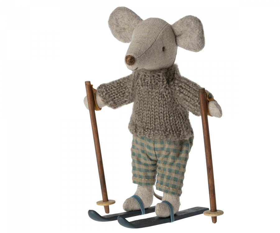 Winter mouse with ski set, Big brother