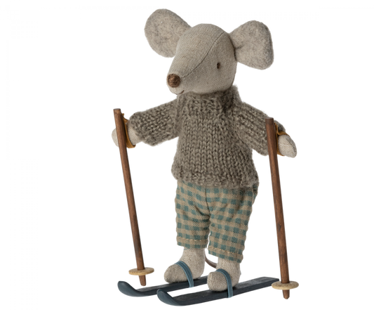 Winter mouse with ski set, Big brother