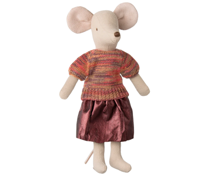 Maileg Skirt and knitted blouse, Mum mouse