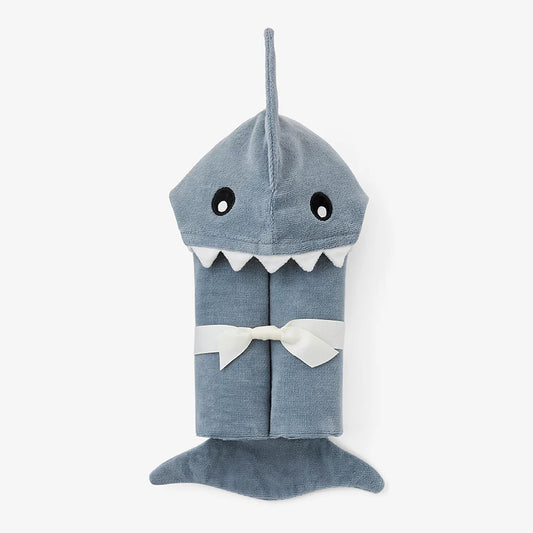 SLATE BABY SHARK HOODED BATH WRAP