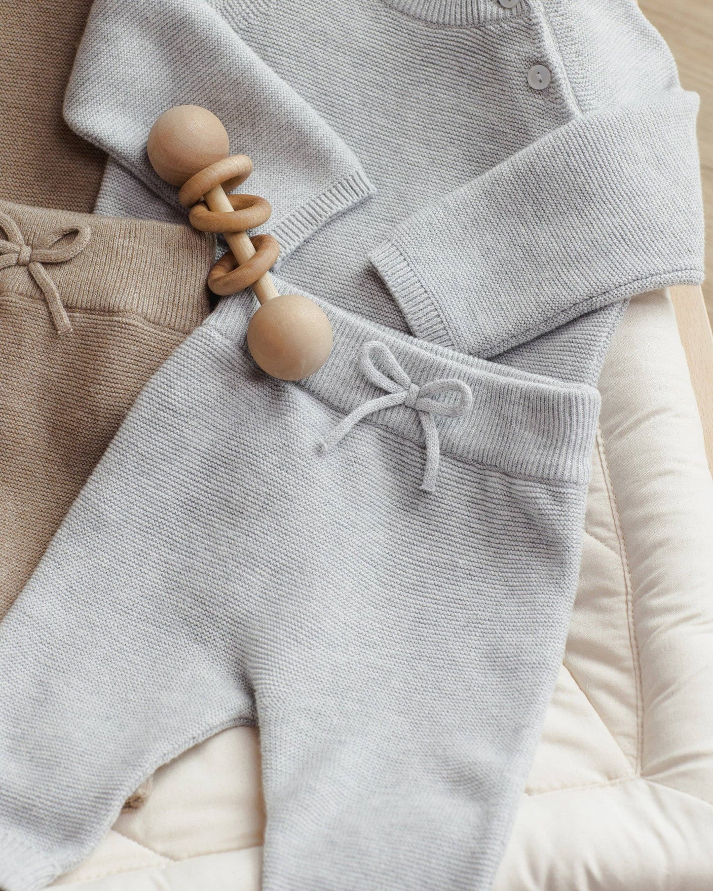 Knit Pant || Heathered Dusty Blue