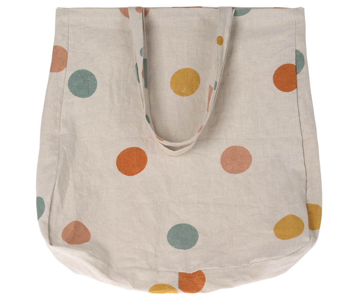 Maileg Tote Bag, Multi dots - Large