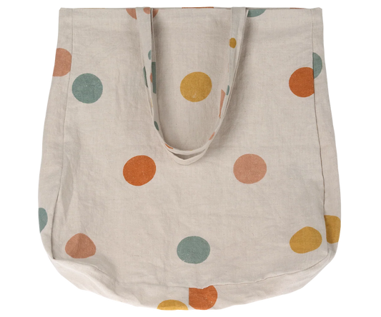 Maileg Tote Bag, Multi dots - Large