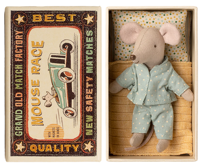 Little brother mouse in matchbox