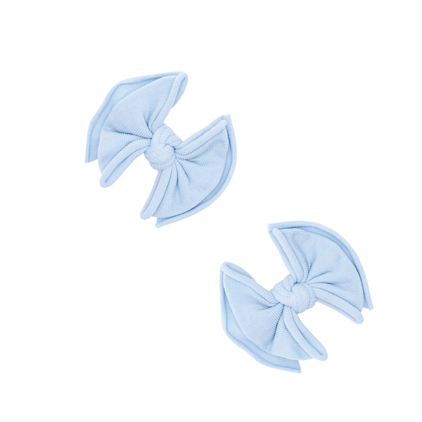 Baby Bling® 2-Pack Baby FAB® Clips soft nylon bow hair clips