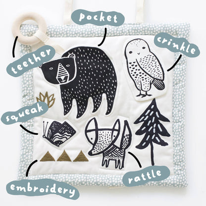 Organic Activity Pad for Baby - Woodland Animals