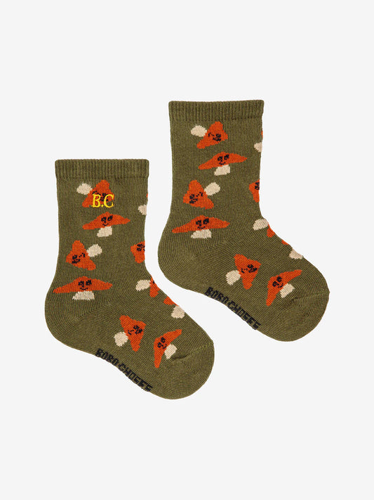 BABY MR MUSHROOM ALL OVER LONG SOCKS