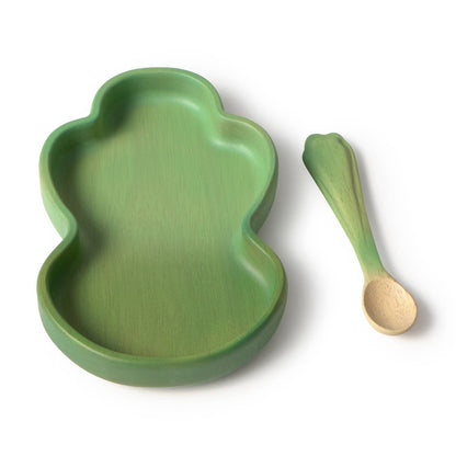 Kendall the Kale Plate & Spoon Set