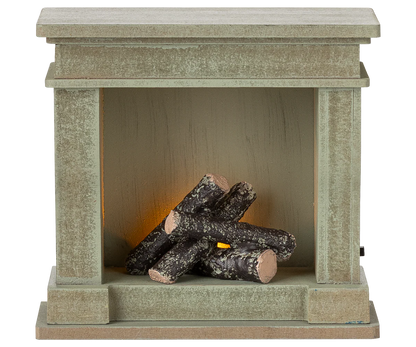 Maileg Fireplace Miniature - Dusty Green