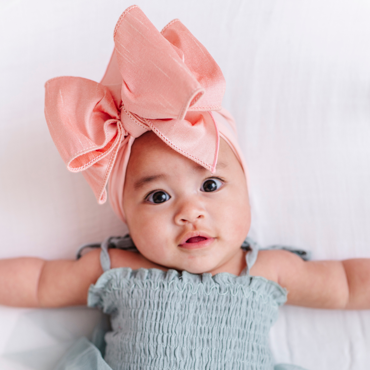 Baby Bling® Faux Silk Big Classic Bow on soft nylon headband