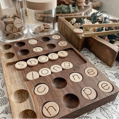 Alphabet Discs (Set of 100 Mini 1"): Double Sided Lowercase & Uppercase