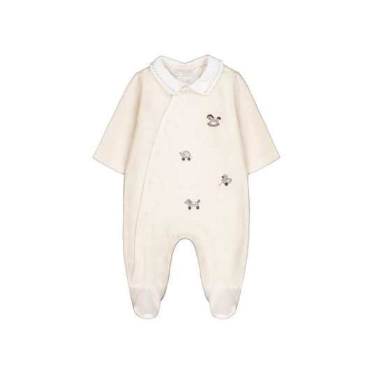 Mayoral Velour Onesie 2764