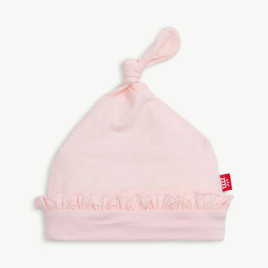 PIN DOT PINK HAT: ONE SIZE