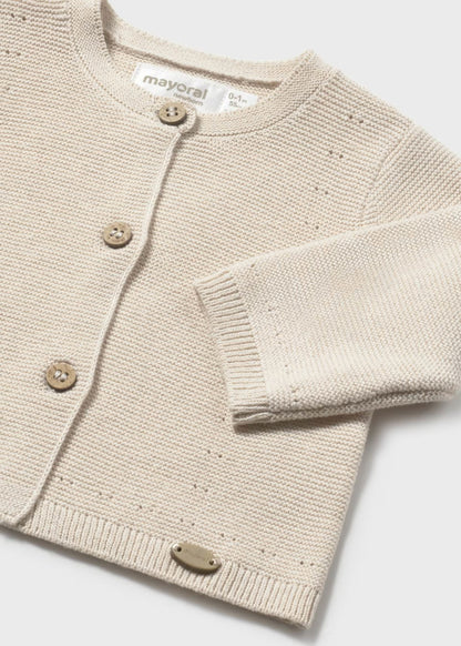 Newborn Tricot Knit Cardigan 1305