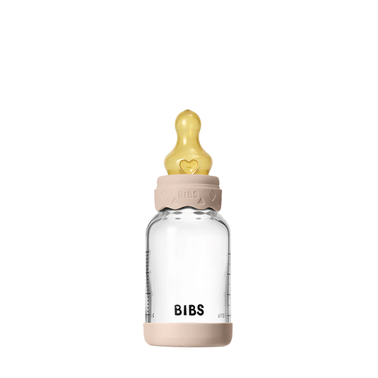 BIBS Baby Glass Bottle Boheme Set 120ml Latex