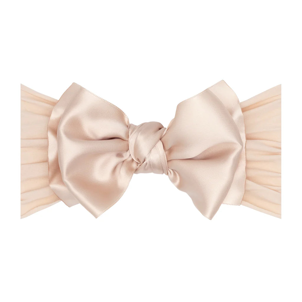 Baby Bling® - Satin FAB® soft nylon headband with satin bow