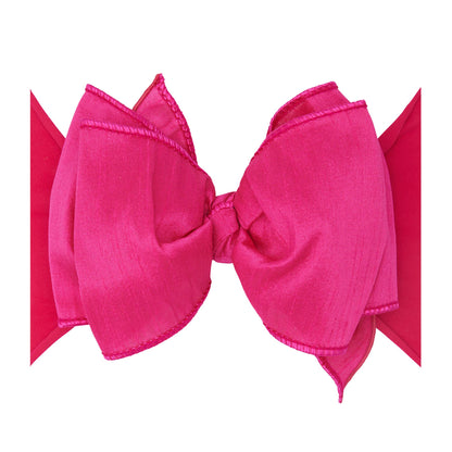 Baby Bling® Faux Silk Big Classic Bow on soft nylon headband