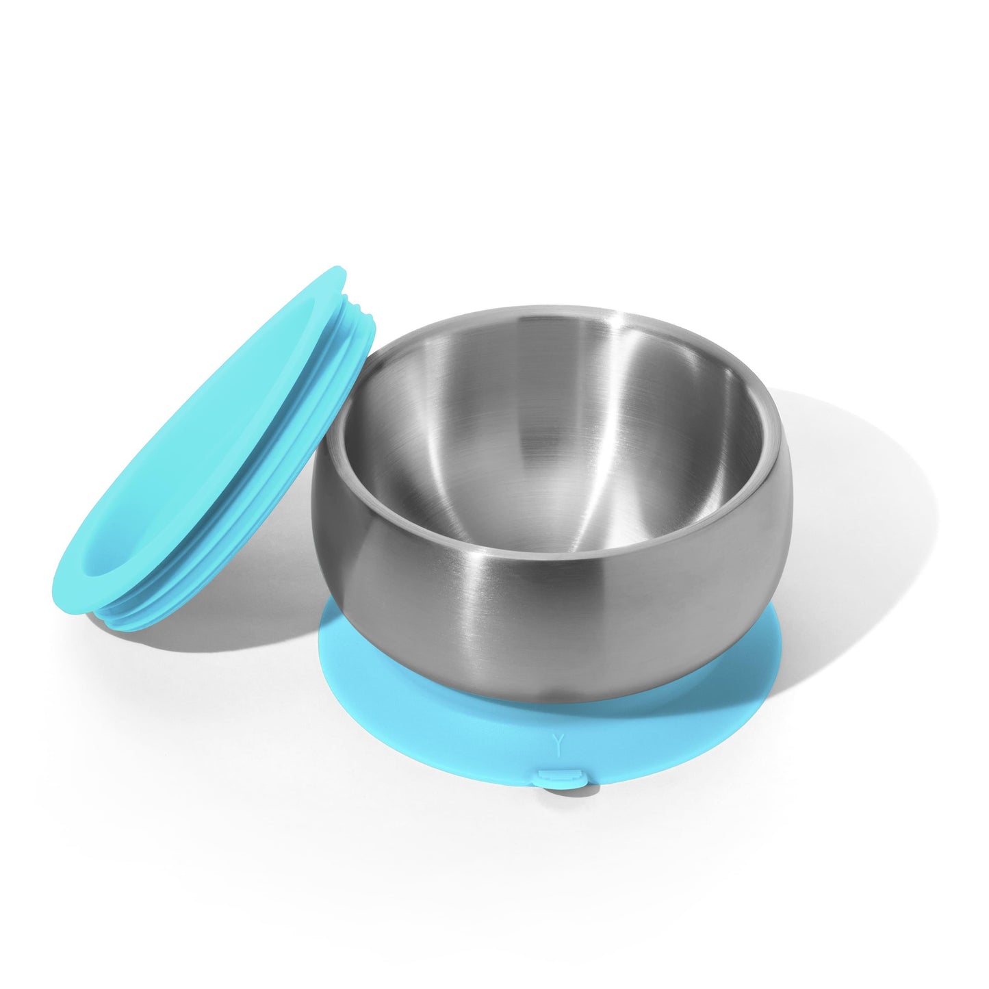Baby Bowl + Storage Lid | Stainless Steel & Silicone: Green