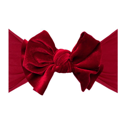 Baby Bling® Velvet FAB® soft nylon headband with velvet bow