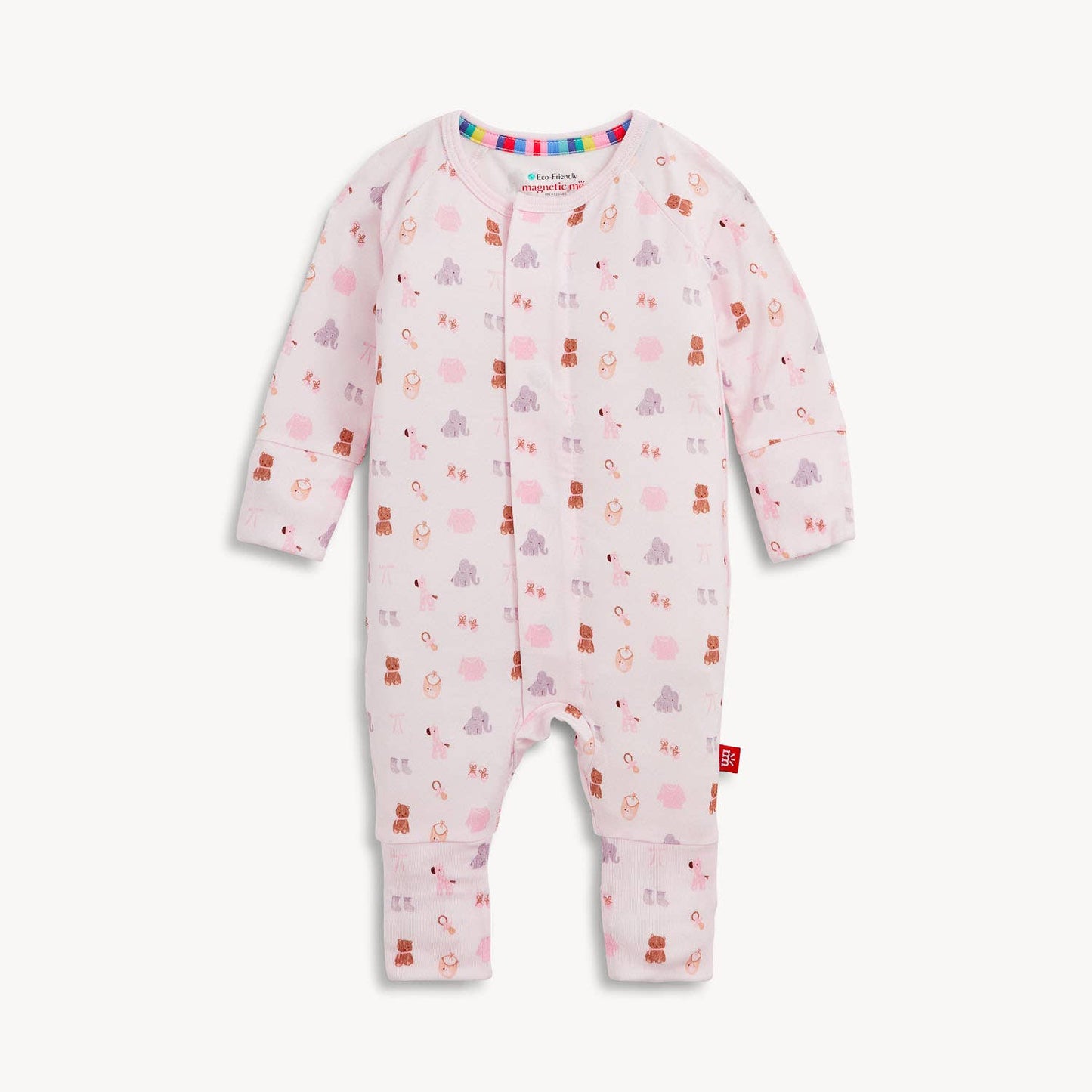 NURSERY NOSTALGIA PINK MODAL CONV COVERALL