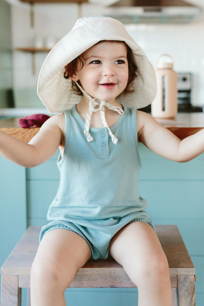 QUICK CHANGE ROMPER | SEA GLASS