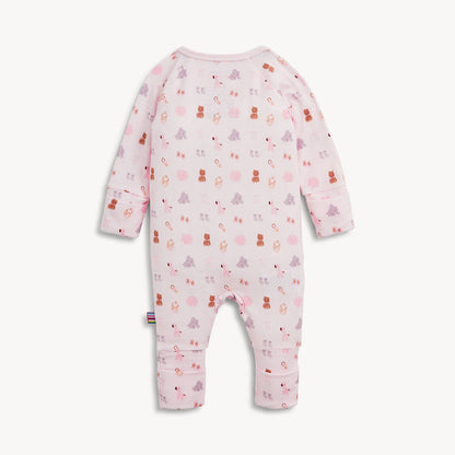 NURSERY NOSTALGIA PINK MODAL CONV COVERALL