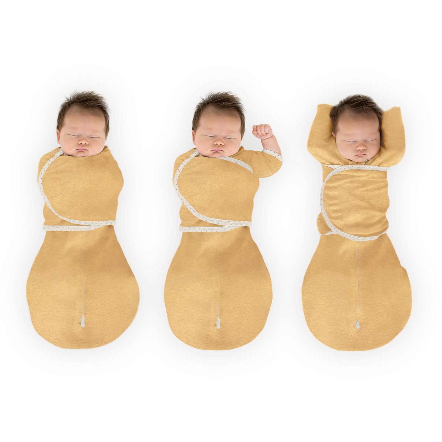 Omni Swaddle Sack, Heathered Gold: Small 6-14 Pound