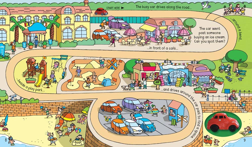 Wind-Up Busy Car Activity Book