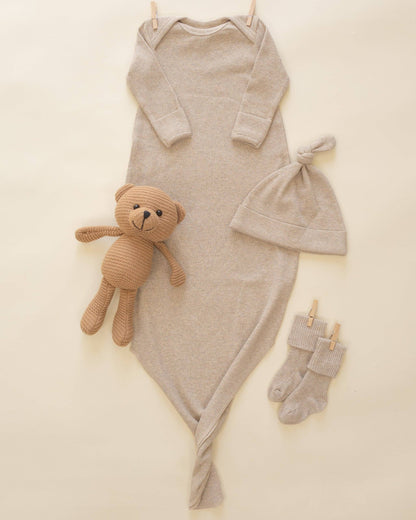 Melange Socks || Oatmeal, Rose