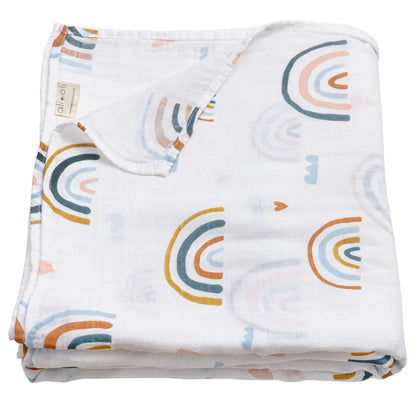 Bamboo Muslin Swaddle Baby Blanket