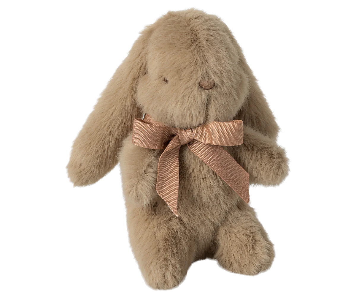 Plush Bunny, Mini - Dusty Brown