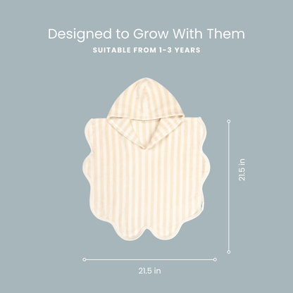 Snuggle Me Poncho Towel | Natural