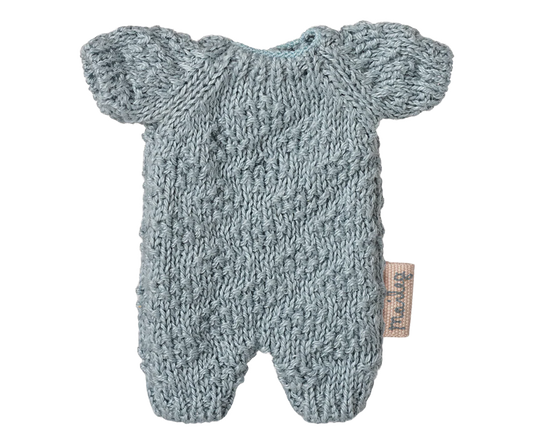 Knitted suit, Micro - Blue