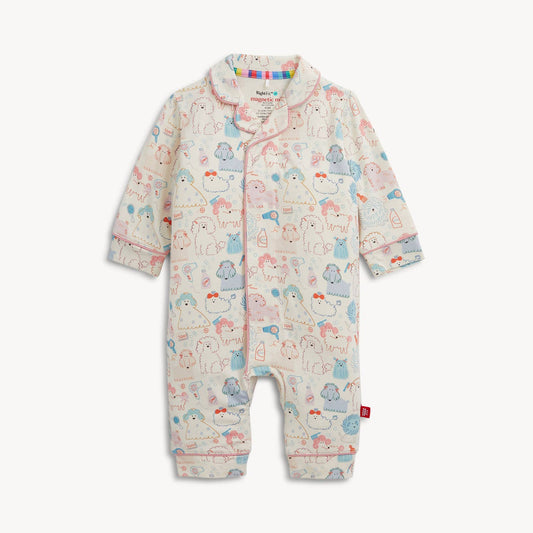 Magnetic Me POODLE PAWLOR RF ROMPER W PIPING