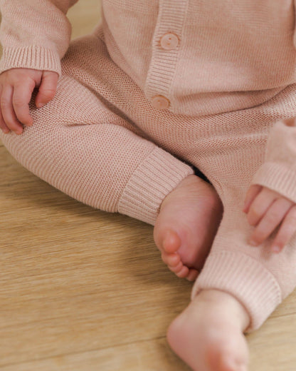 Knit Pant || Heathered Rose