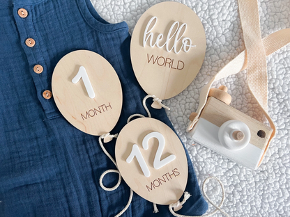 Baby Monthly Milestone Marker 3-Piece Set