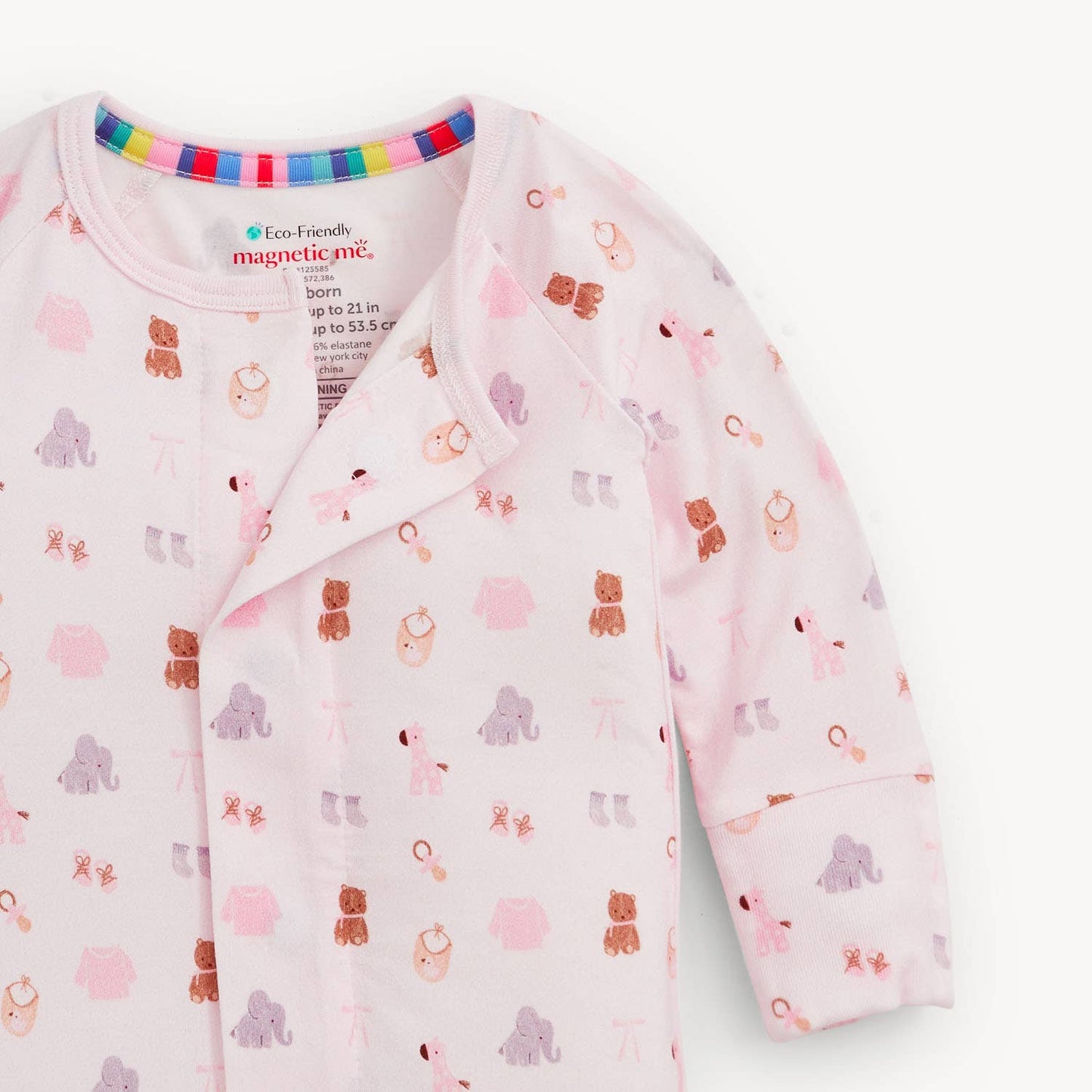 NURSERY NOSTALGIA PINK MODAL CONV COVERALL